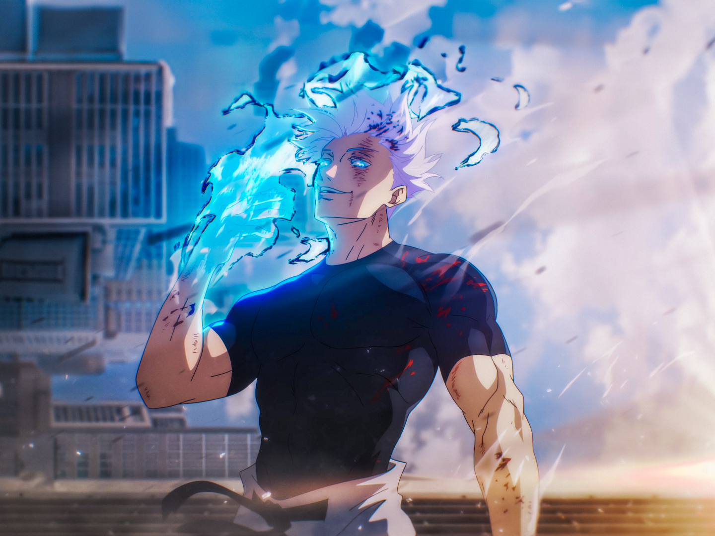 Caption: Gojo Satoru, penyihir terkuat di Jujutsu Kaisen yang kalah oleh Sukuna