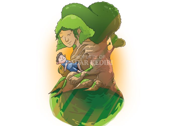 Ilustrasi hari Bumi.