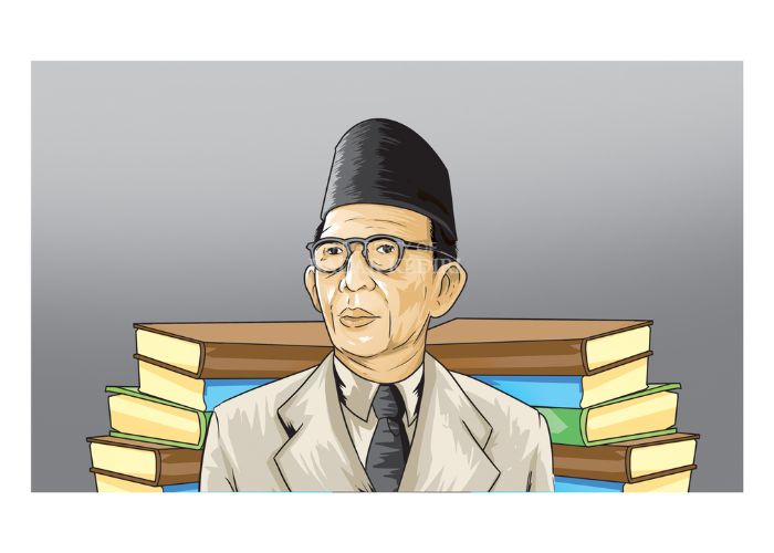 Ilustrasi Ki Hajar Dewantara.