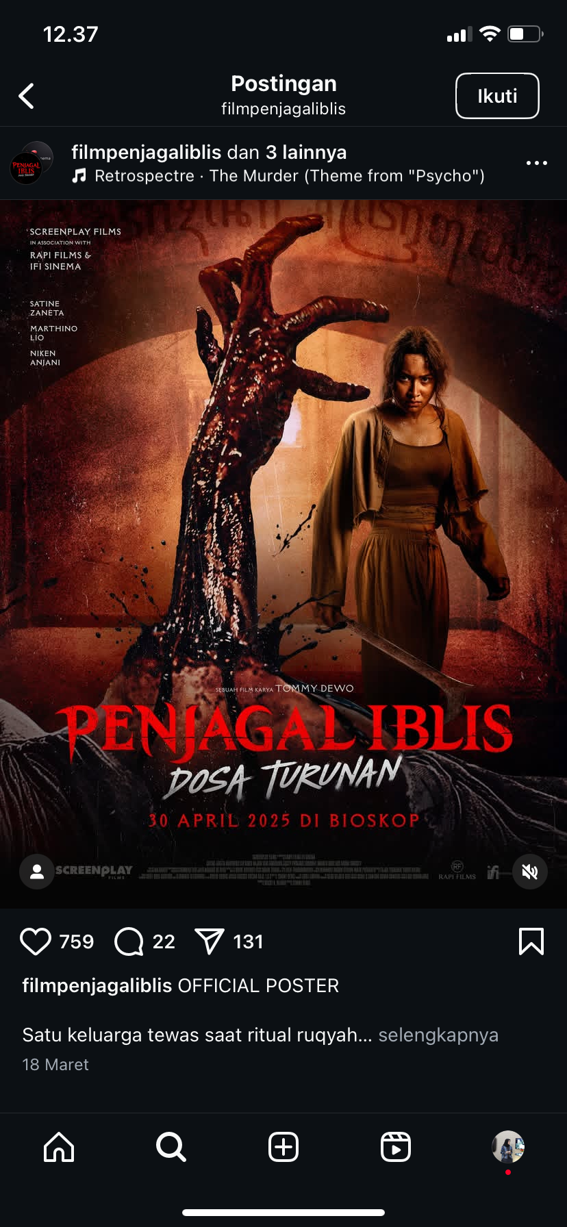 Film Penjagal Iblis
