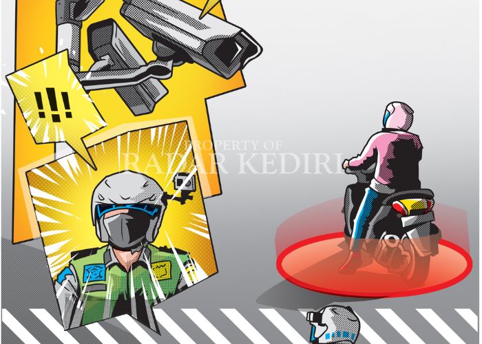 ILUSTRASI: Pelanggar lalulintas yang kena ETLE.