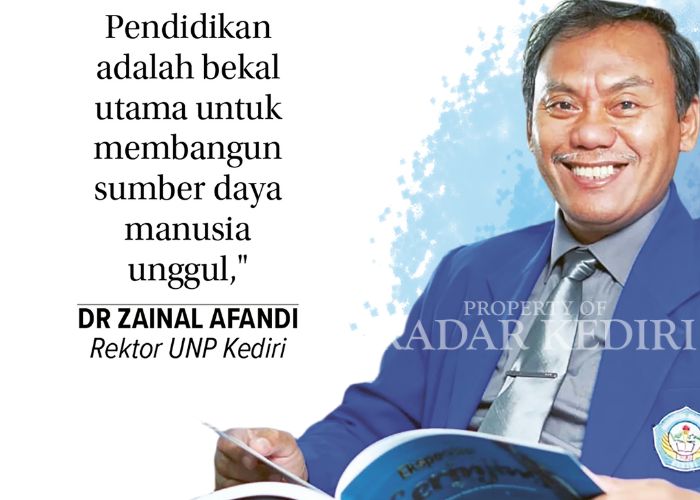 SOSOK INSPIRATIF: Dr Zainal Afandi, Rektor UNP Kediri.