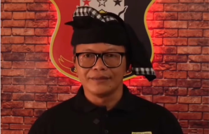 Perwakilan dari Pecalang yang menyampaikan penolakan terhadap ormas GRIB.