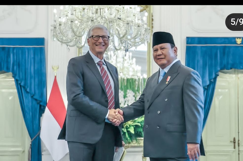 Presiden prabowo dan Bill gates