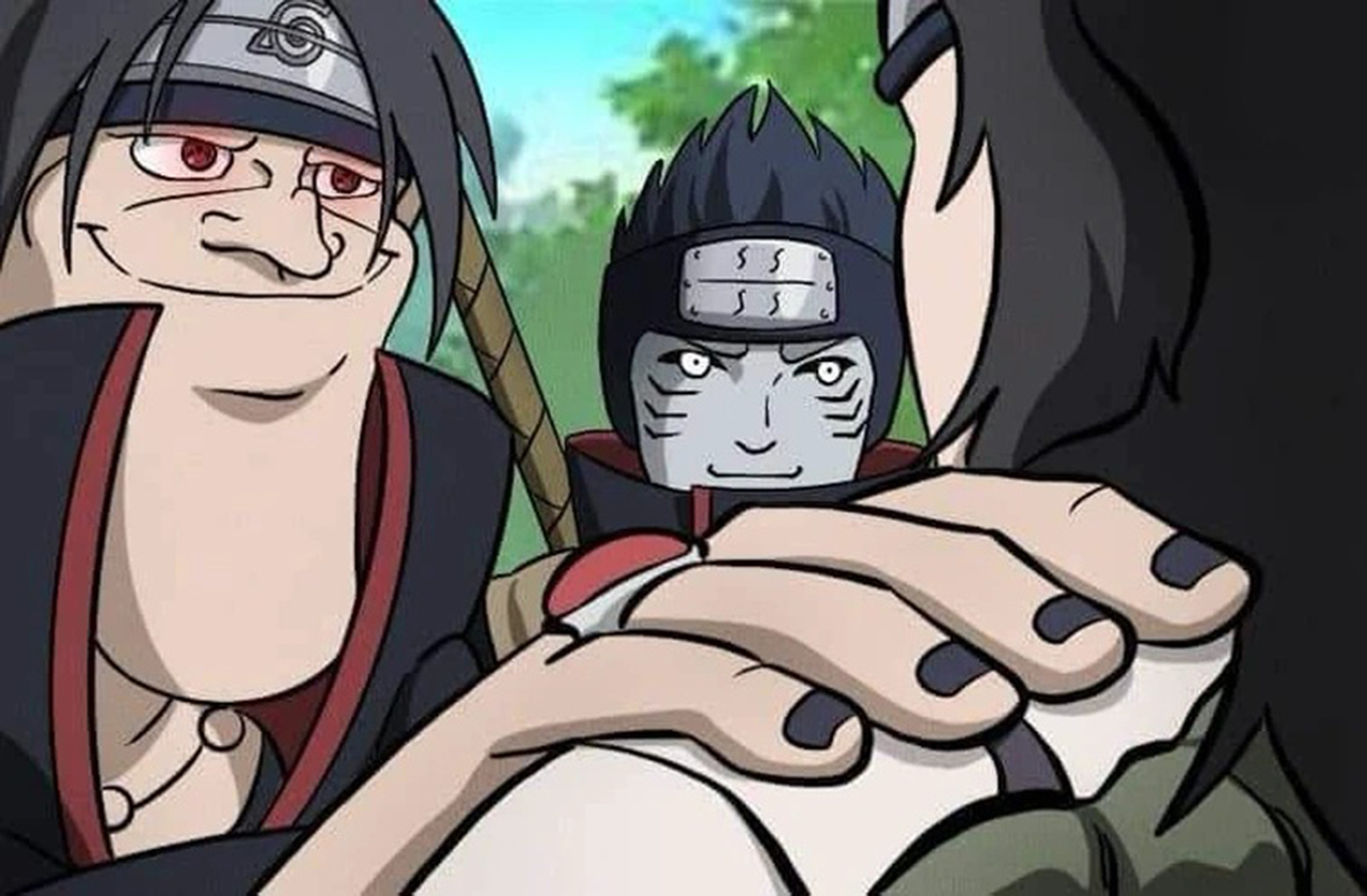 Momen Kurenai melawan Itachi dan mengadu genjutsu.
