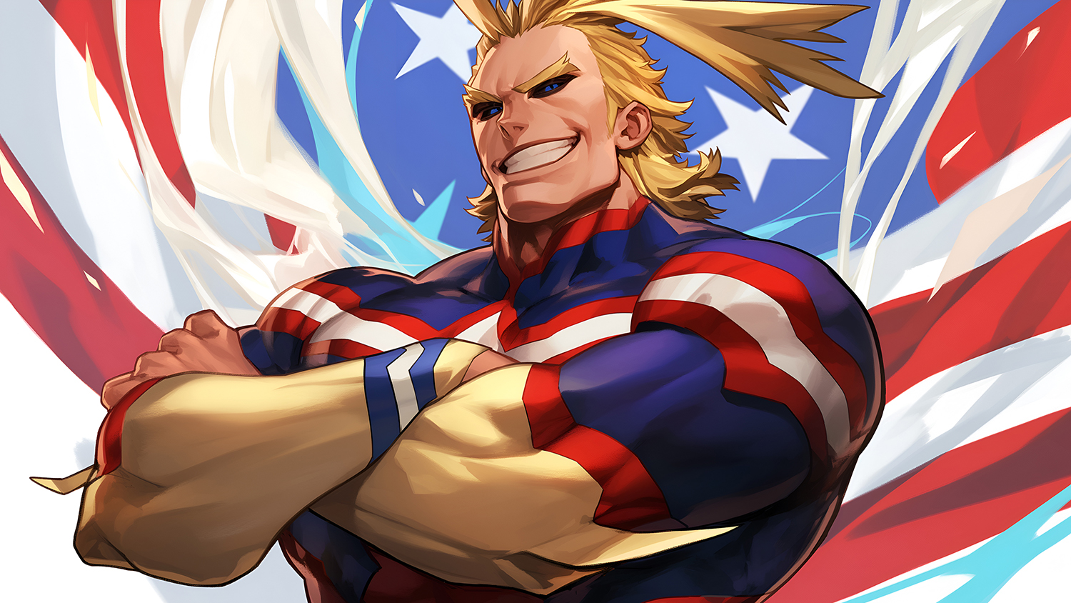 All Might, pahlawan terkuat di My Hero Academia.