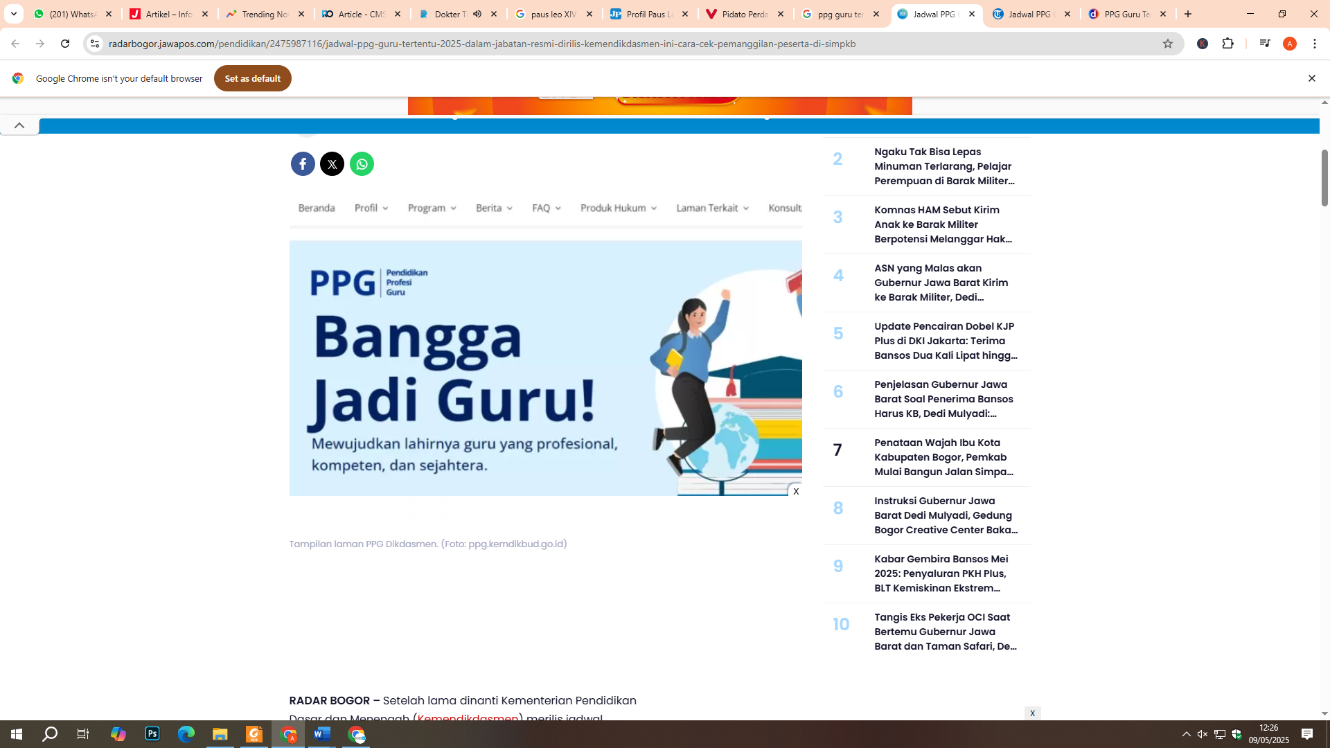 PPG Guru Tertentu 2025