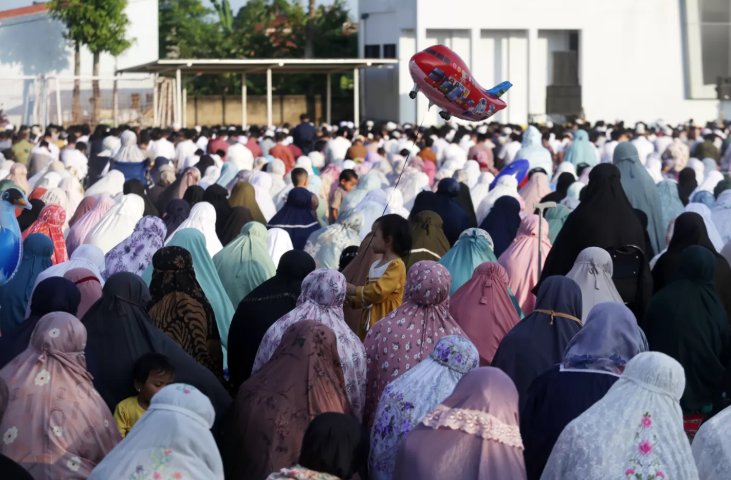Ilustrasi sholat Idul Adha