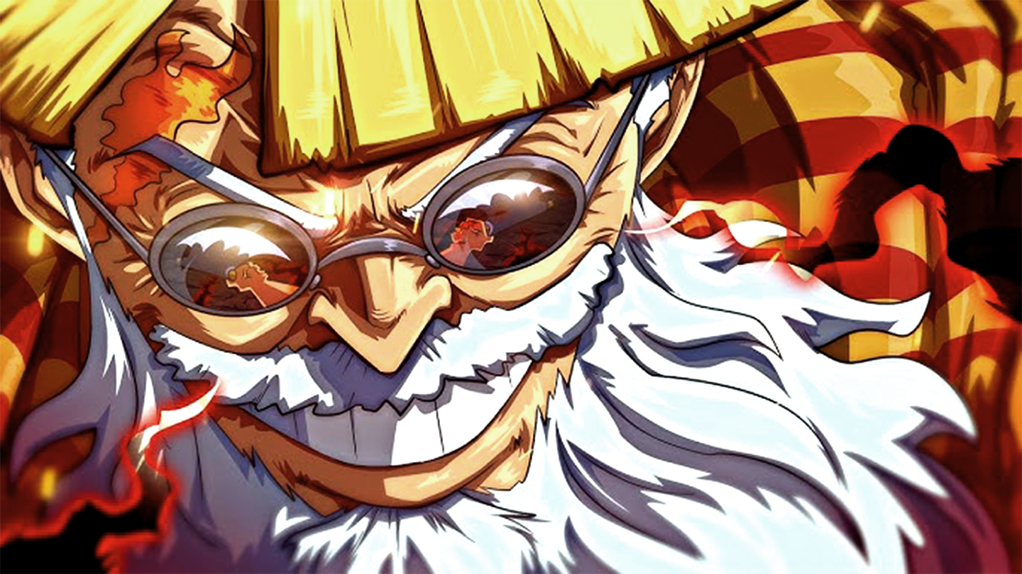Scopper Gaban, seorang kru raja bajak laut Roger yang akan jadi mentor Luffy.