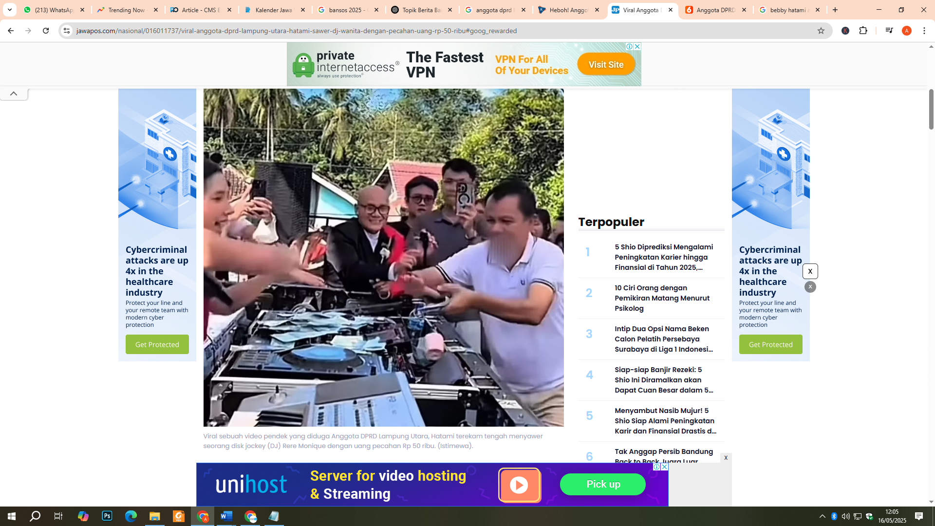 Hamami, Anggota DPRD Lampung Utara Sawer DJ Hingga 3 Juta