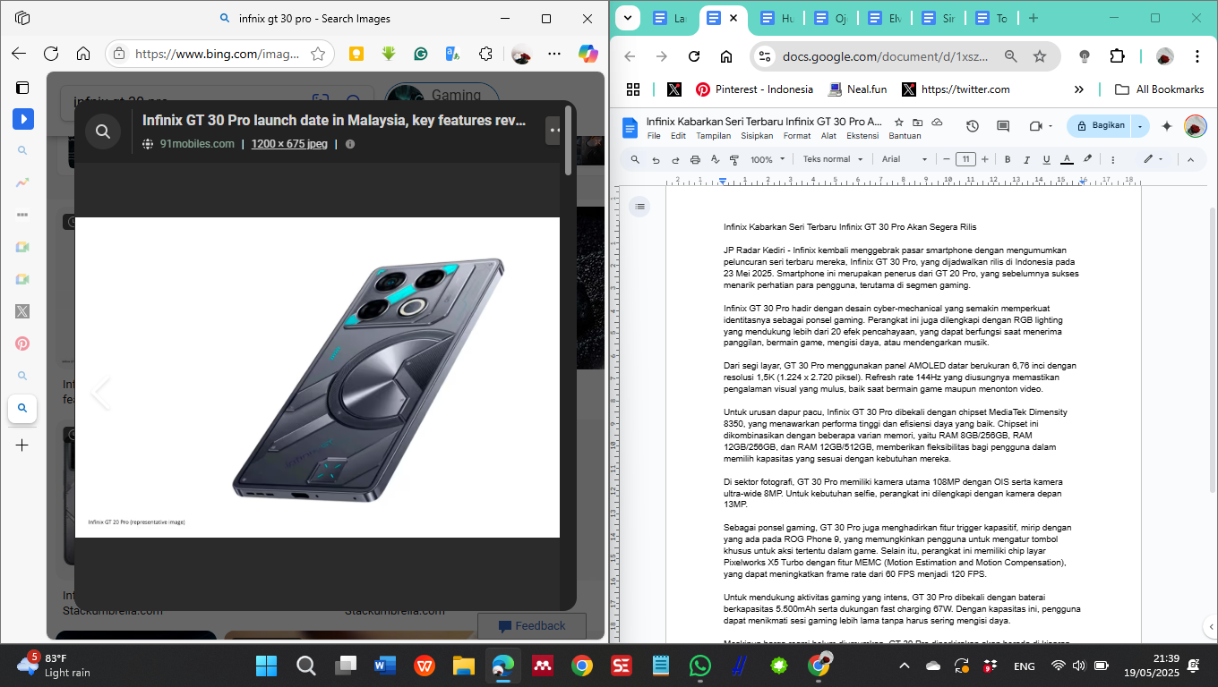 Infinix Seri Terbaru