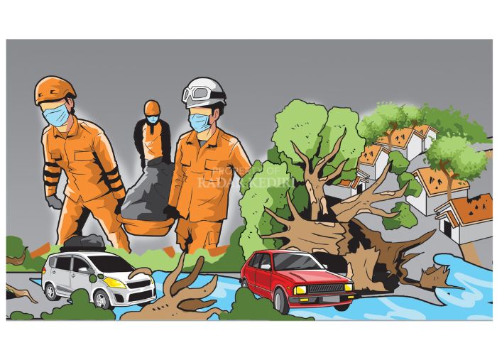 Ilustrasi bencana alam.