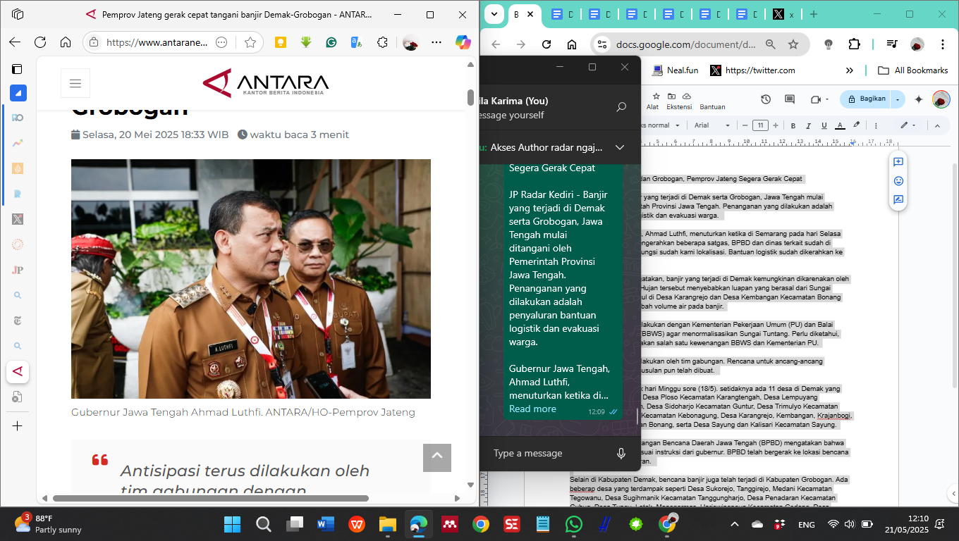 Gubernur Jawa Tengah Ahmad Luthfi