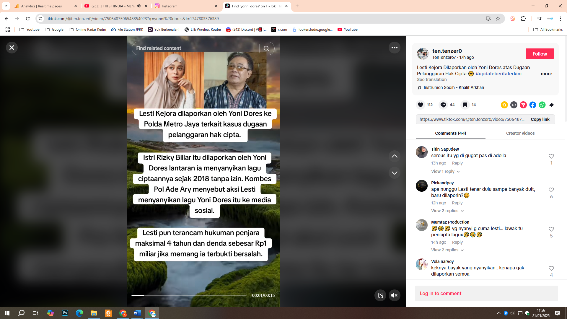 Lesti Kejora dilaporka ke Polda Metro Jaya