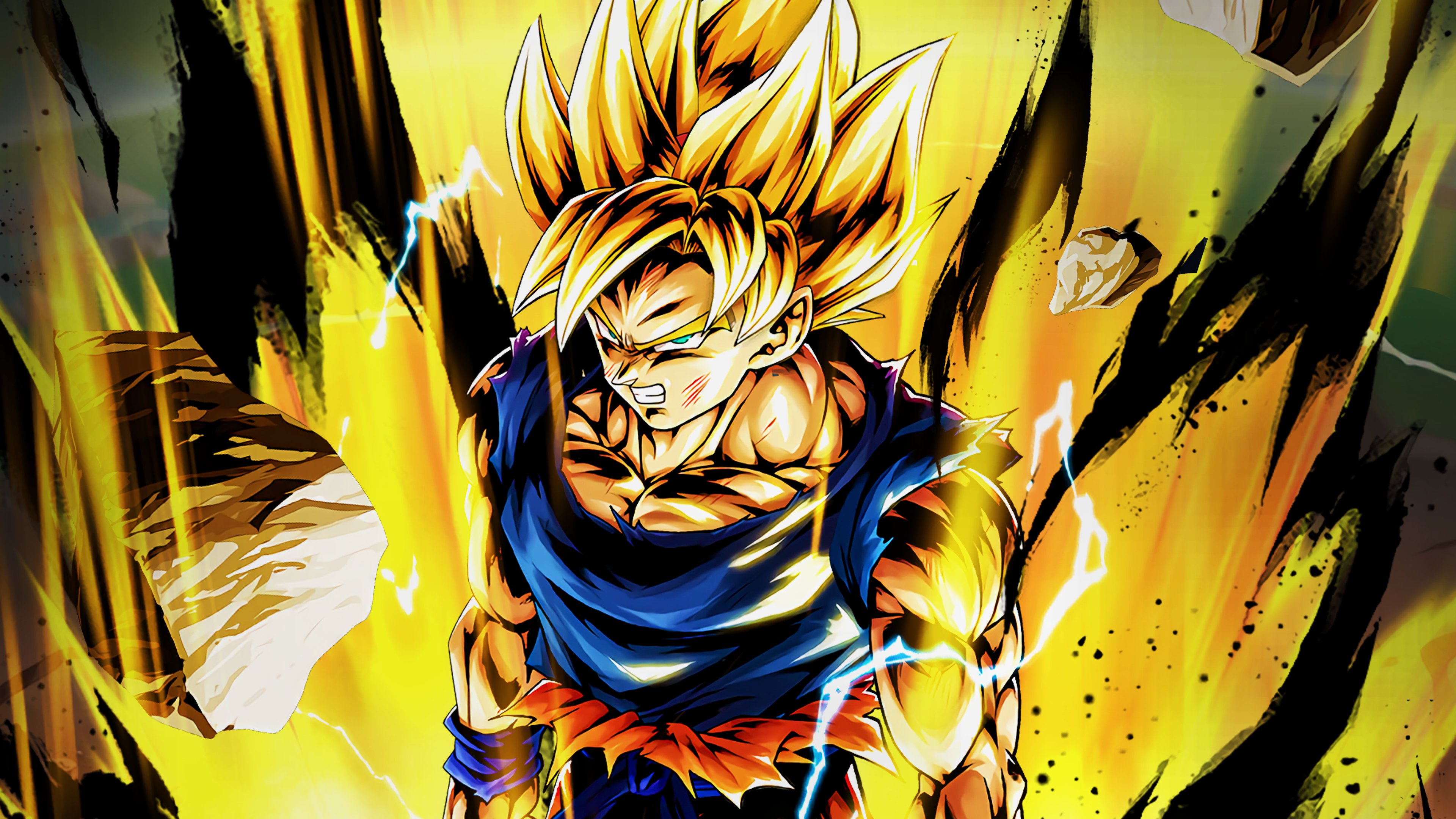 Son Goku dan perubahan Super Saiyannya yang berpengaruh dalam cerita Dragon Ball.