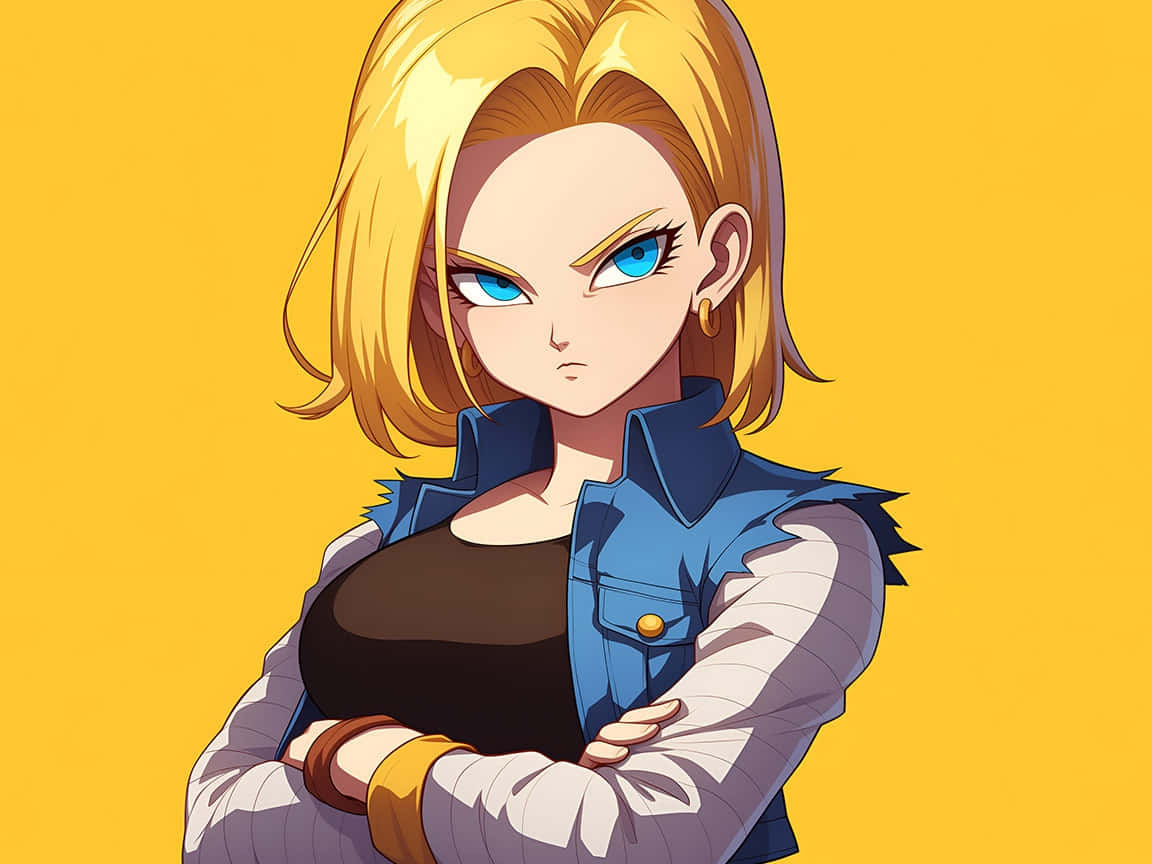 Android 18, salah satu karakter wanita terkuat di Dragon Ball.