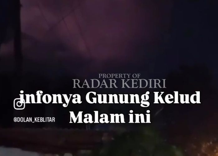 INFO MEDSOS: Beredar sebuah video menampilkan gunung meletus di malam hari.