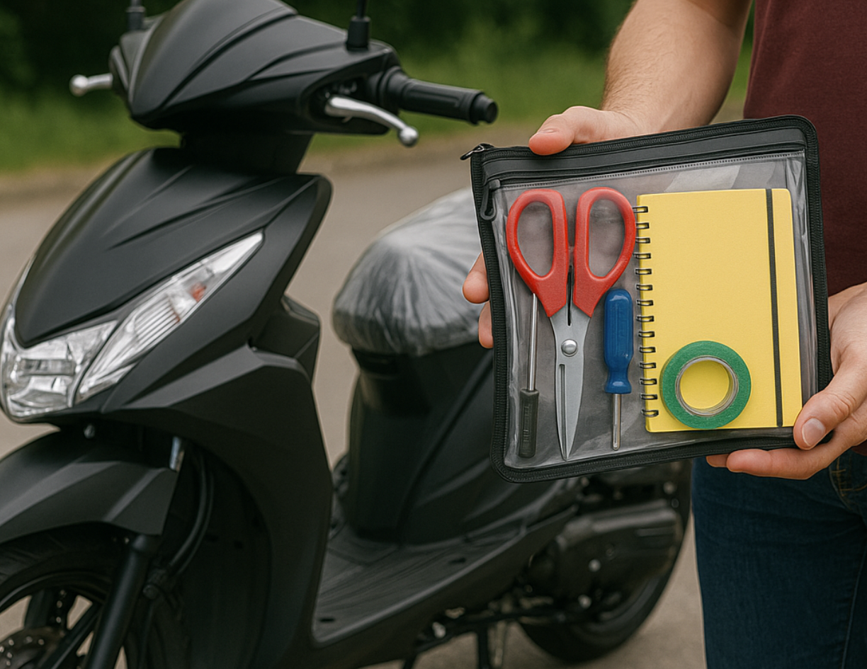 Perlengkapan Wajib yang Harus Dibawa Saat Bawa Motor Baru
