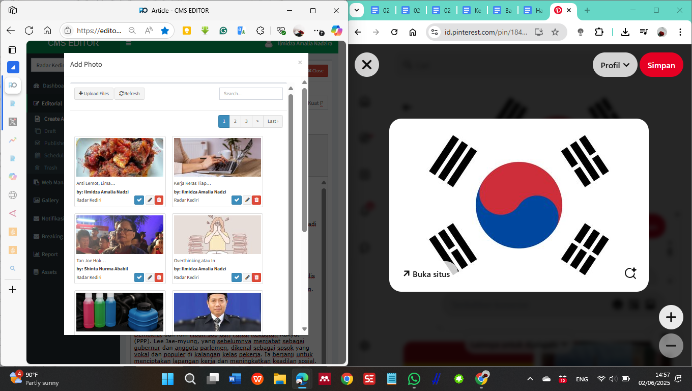 Bendera Korea Selatan