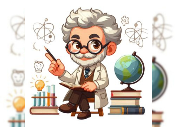 Ilustrasi seorang profesor.