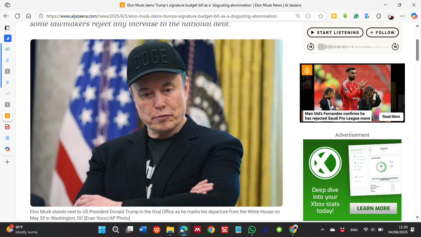 Elon Musk Saat di White House 30 Mei 2025 Lalu