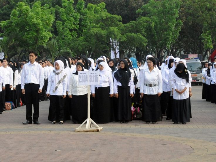 Gambaran tenaga honorer saat menjalani tes PPPK.