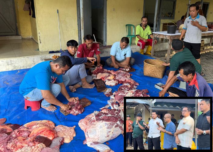 Suasana semarak hari raya Idul Adha di PG Ngadiredjo.