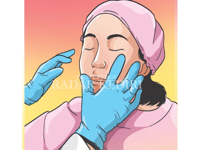 ILUSTRASI: Perawatan wajah.