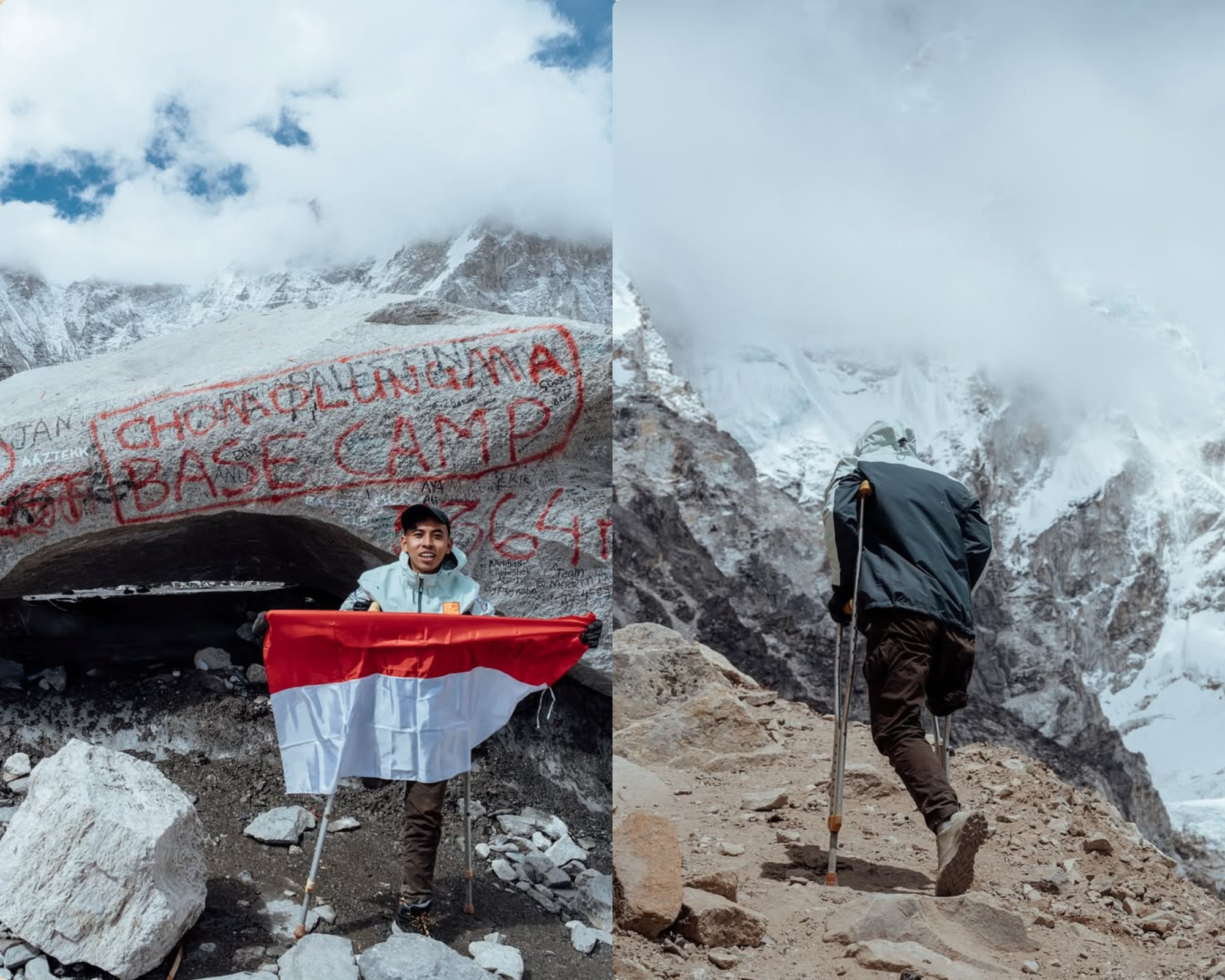 Anggi Wahyuda Menaklukkan Everest Basecamp