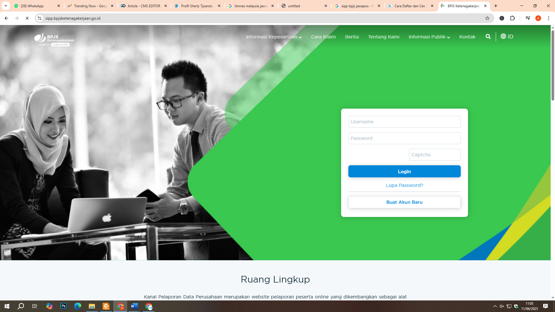 Cek NIK di SIPP BPJS