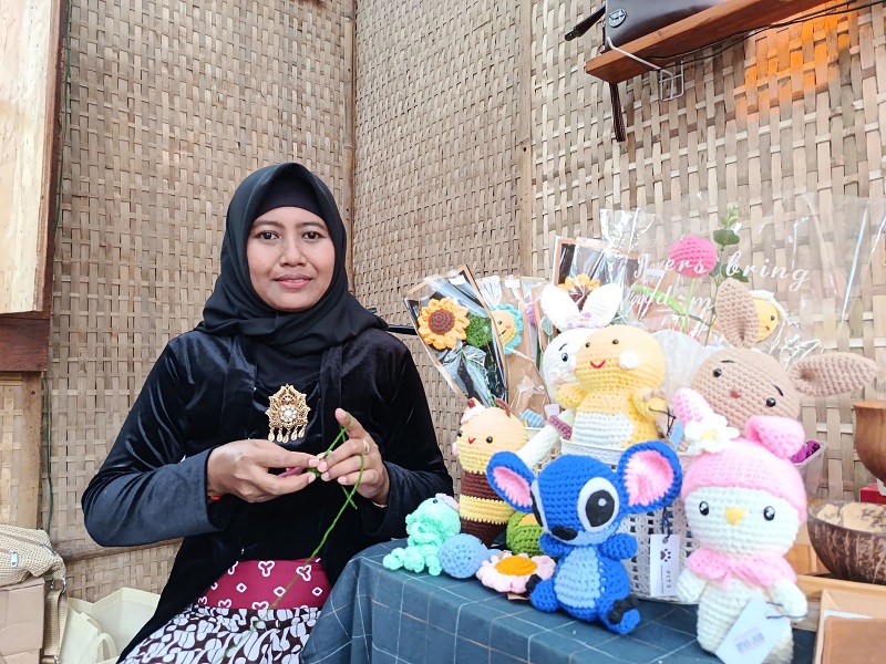Hasil rajutan Pipiet Dipamerkan di Festival Kuno Kini 2025