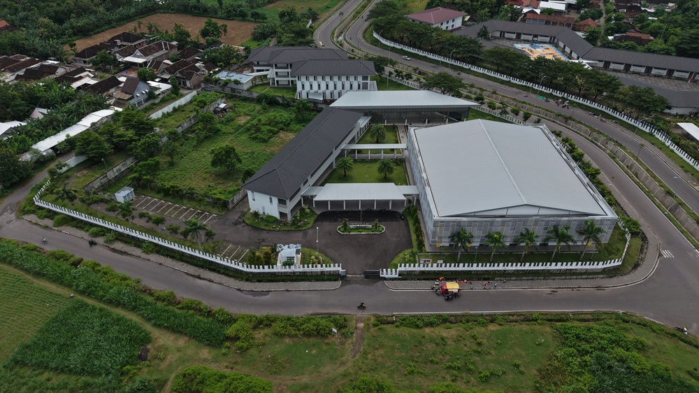Gedung yang akan digunakan menjadi sekolah rakyat di Kabupaten Kediri.
