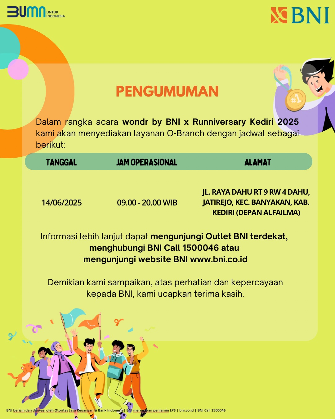 Pengumuman Wondr by BNI