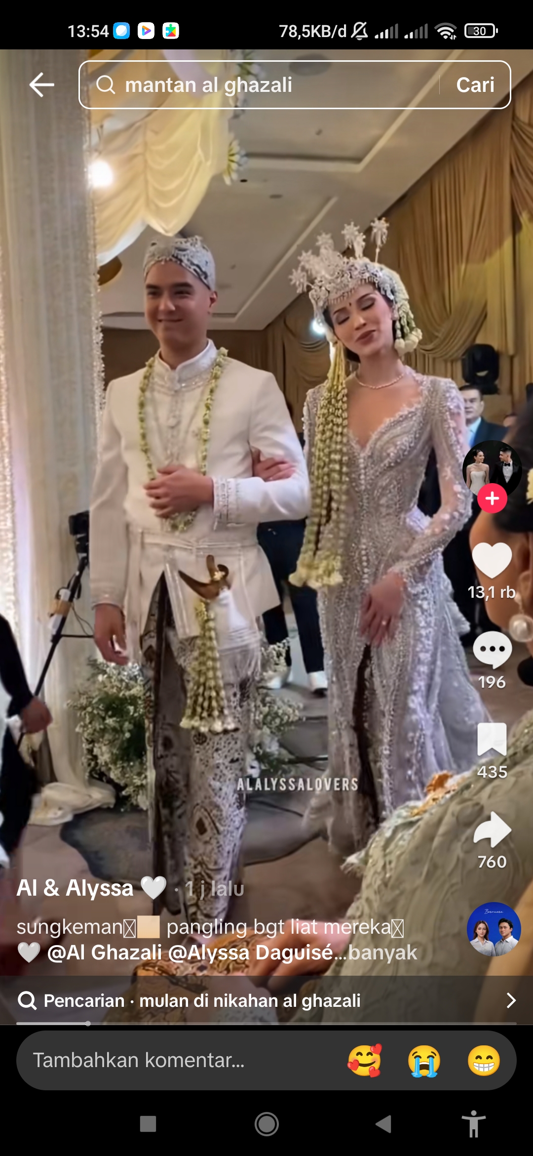 Al Ghazali dan Alyssa Daguise resmi menikah