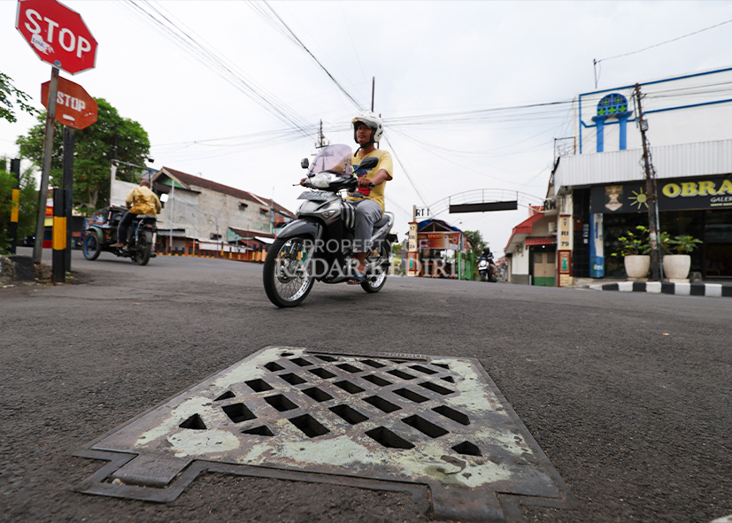 Kondisi saluran pembuangan air di Kota Kediri. Pemkot berencana mengebut pembangunan drainase di sejumlah titik.