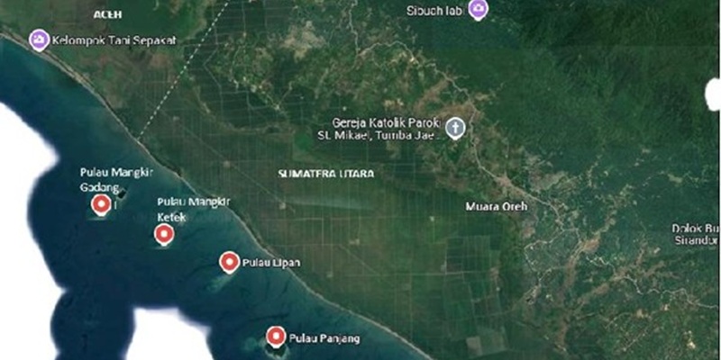 ilustrasi sengketa 4 pulau (foto: rmol.id)