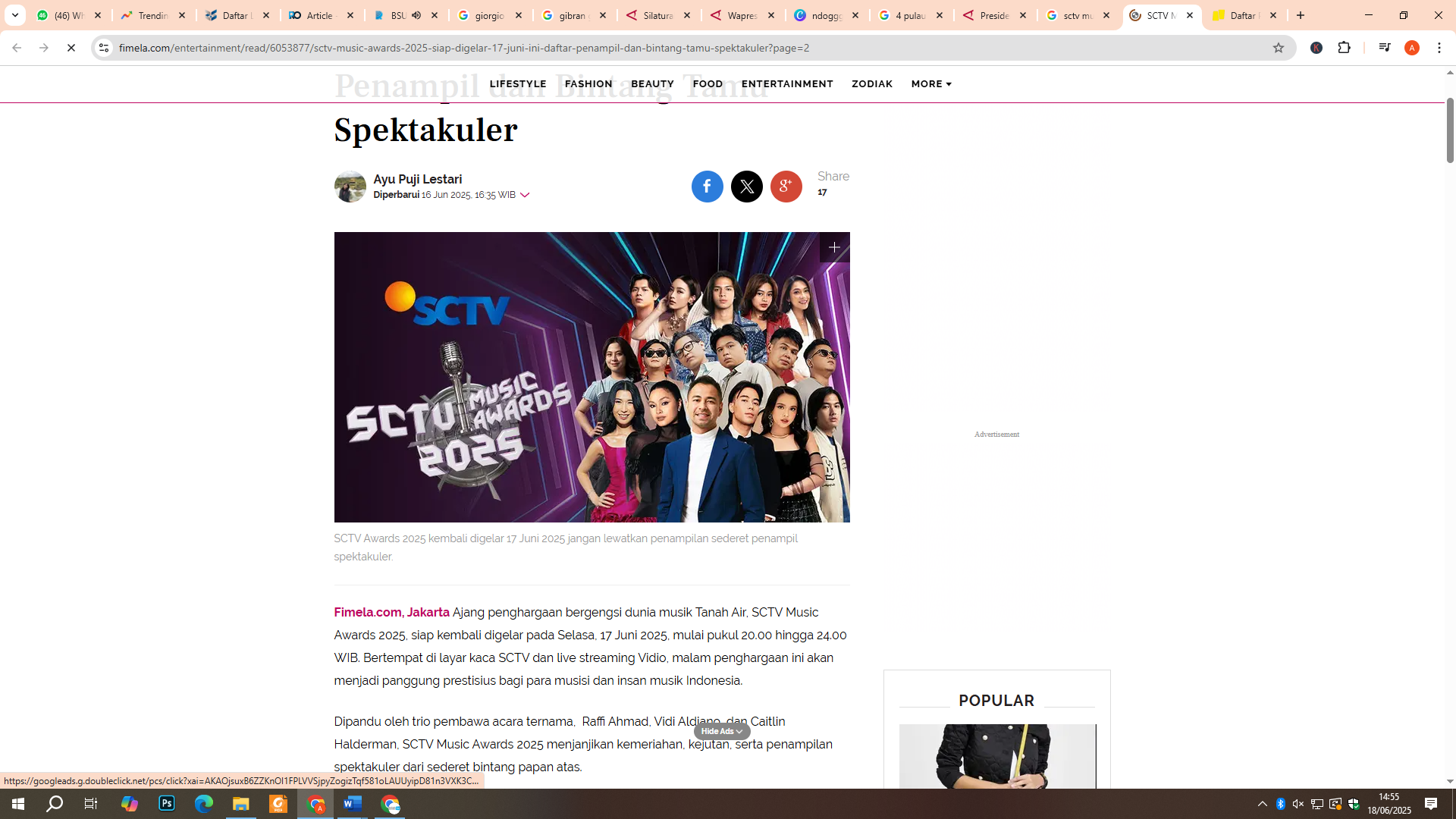 SCTV Music Awards 2025.