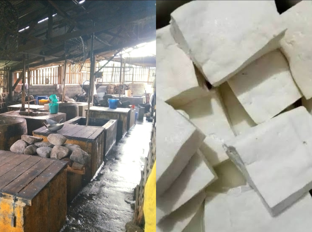 Rumah produksi tahu Puji Lestari di Kediri