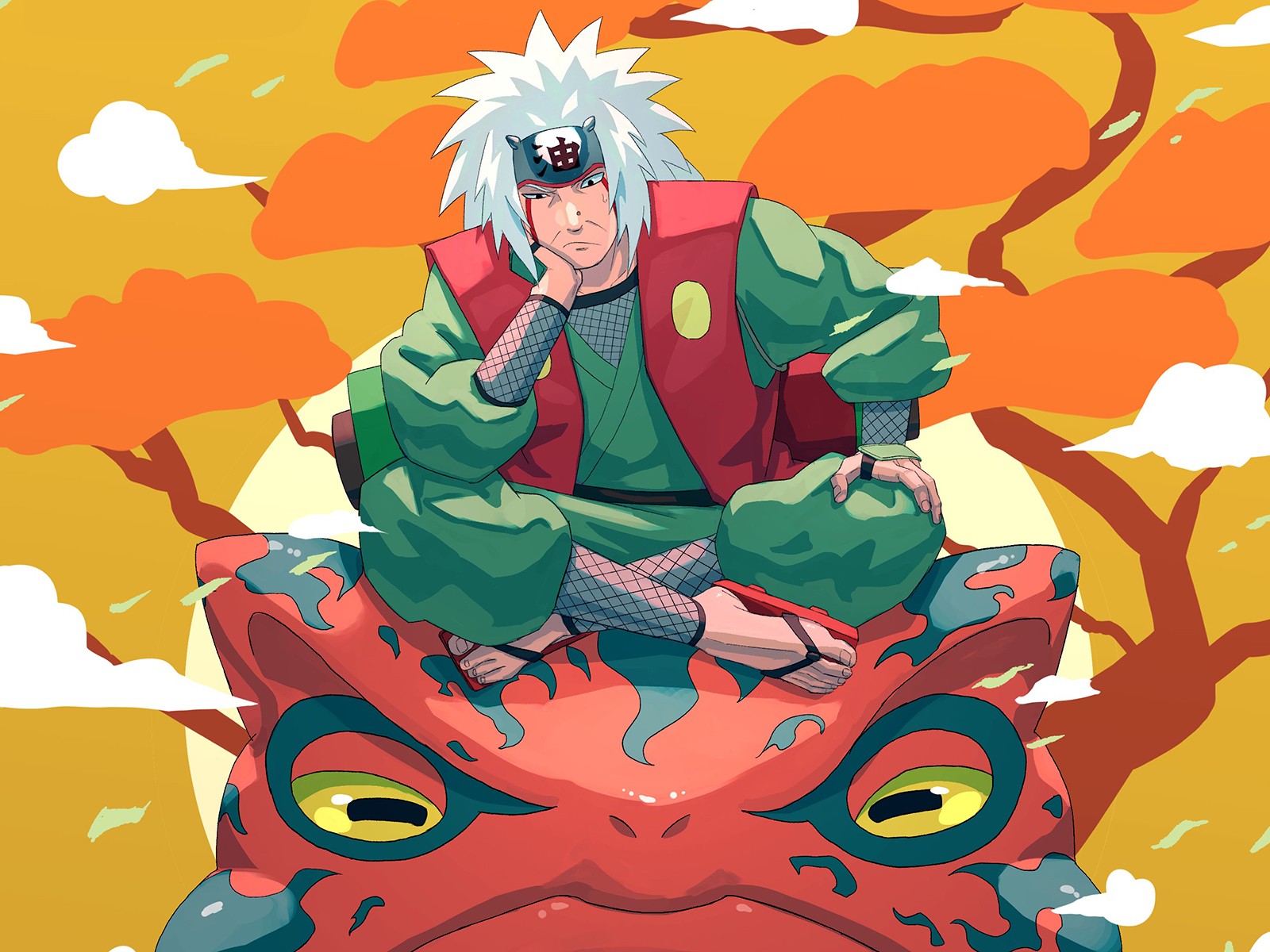 Jiraiya, salah satu karakter yang harusnya jadi Hokage.