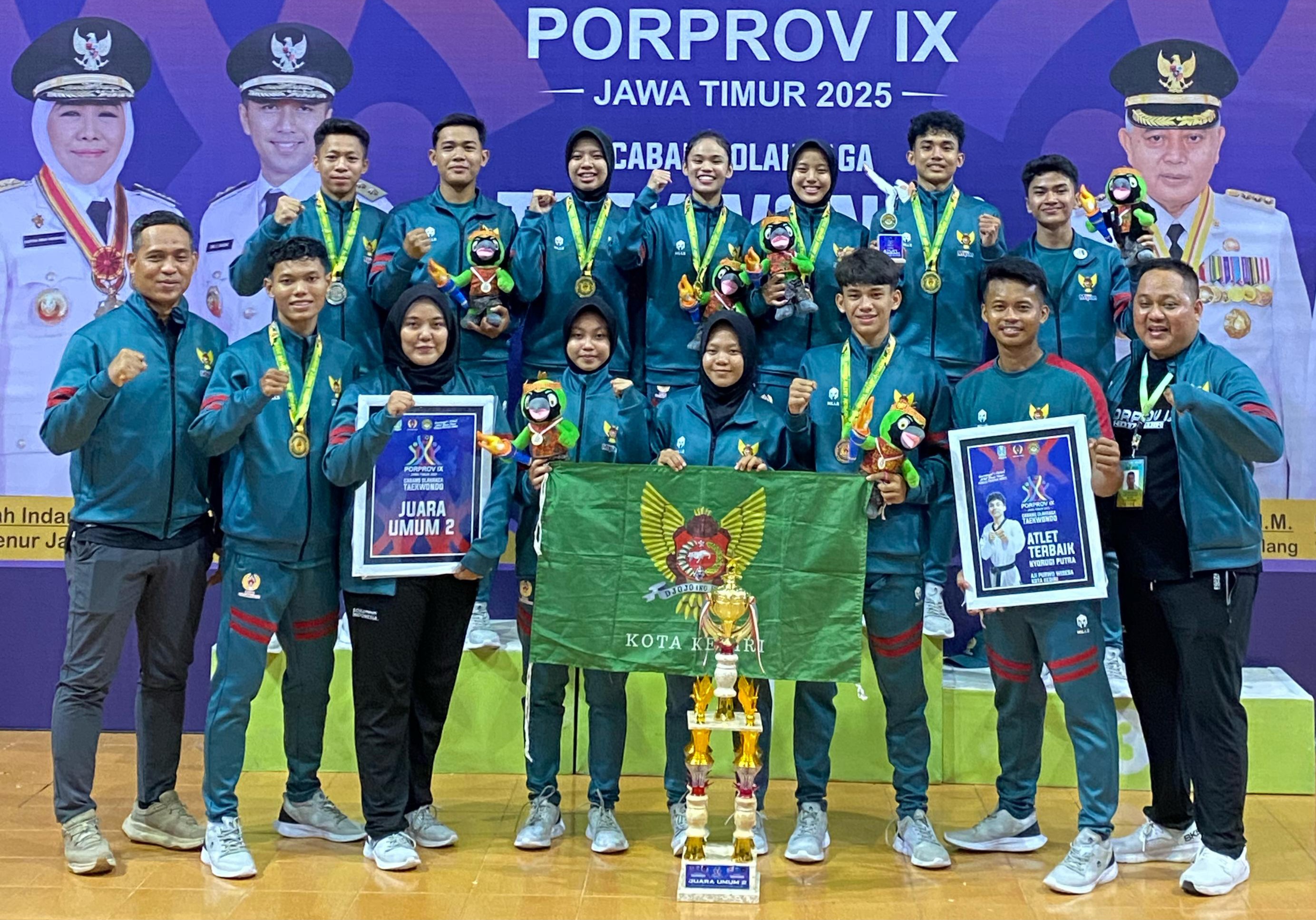 Cabor Taekwondo Kota Kediri berjaya di Porprov Jatim.