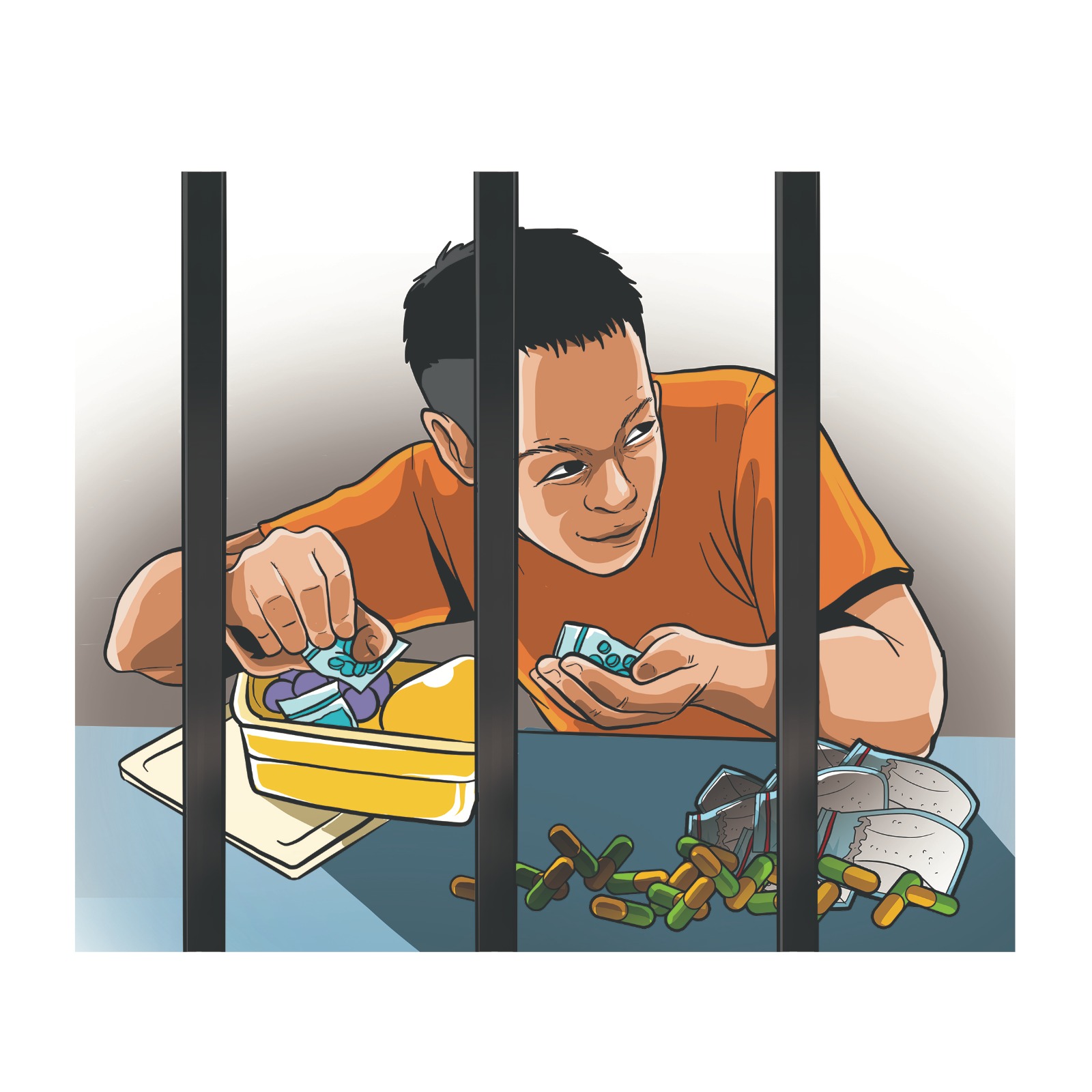 Ilustrasi narapidana