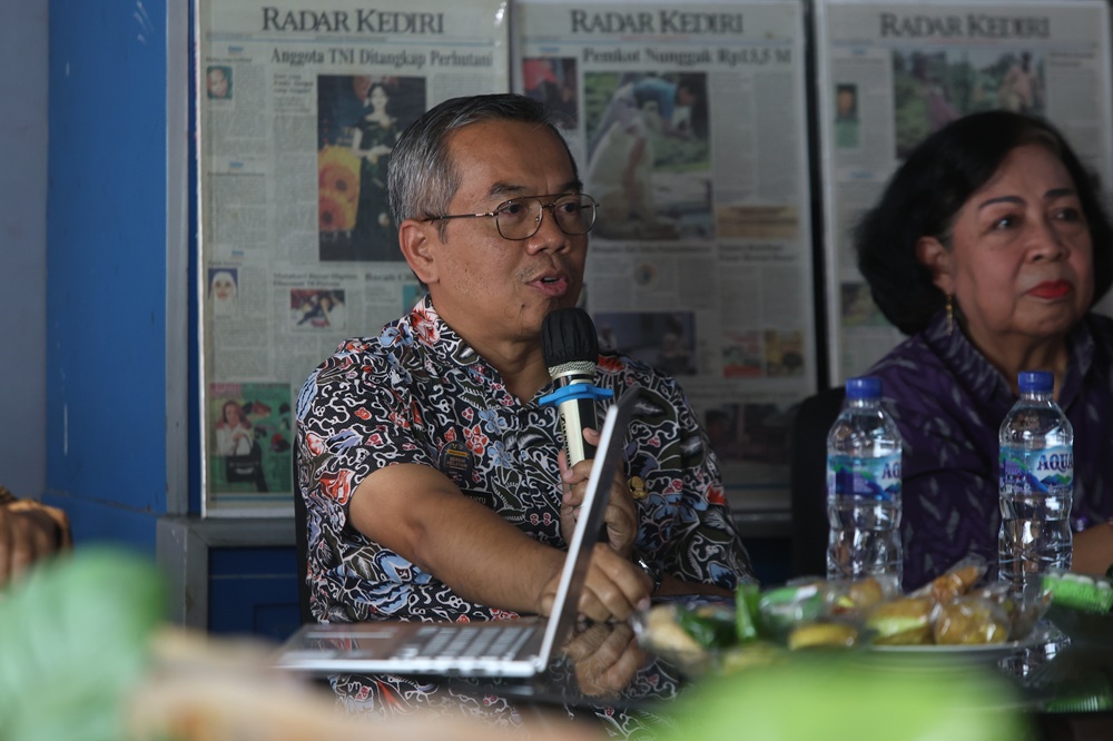 Kepala Badan Pendapatan, Pengelolaan Keuangan, dan Aset Daerah (BPPKAD) Kota Kediri Sugeng Wahyu Purba Kelana