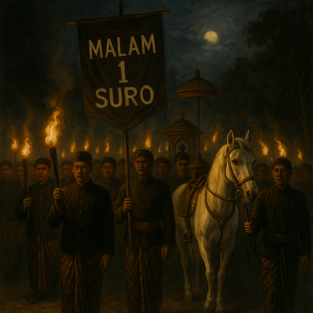 Ilustrasi malam 1 Sura.