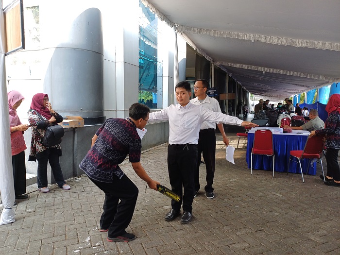 Peserta PPPK tahun 2023 saat tes di SLG. Honorer yang lulus tahap 2 tahun 2024 harus menyelesaikan tahapan selanjutnya.