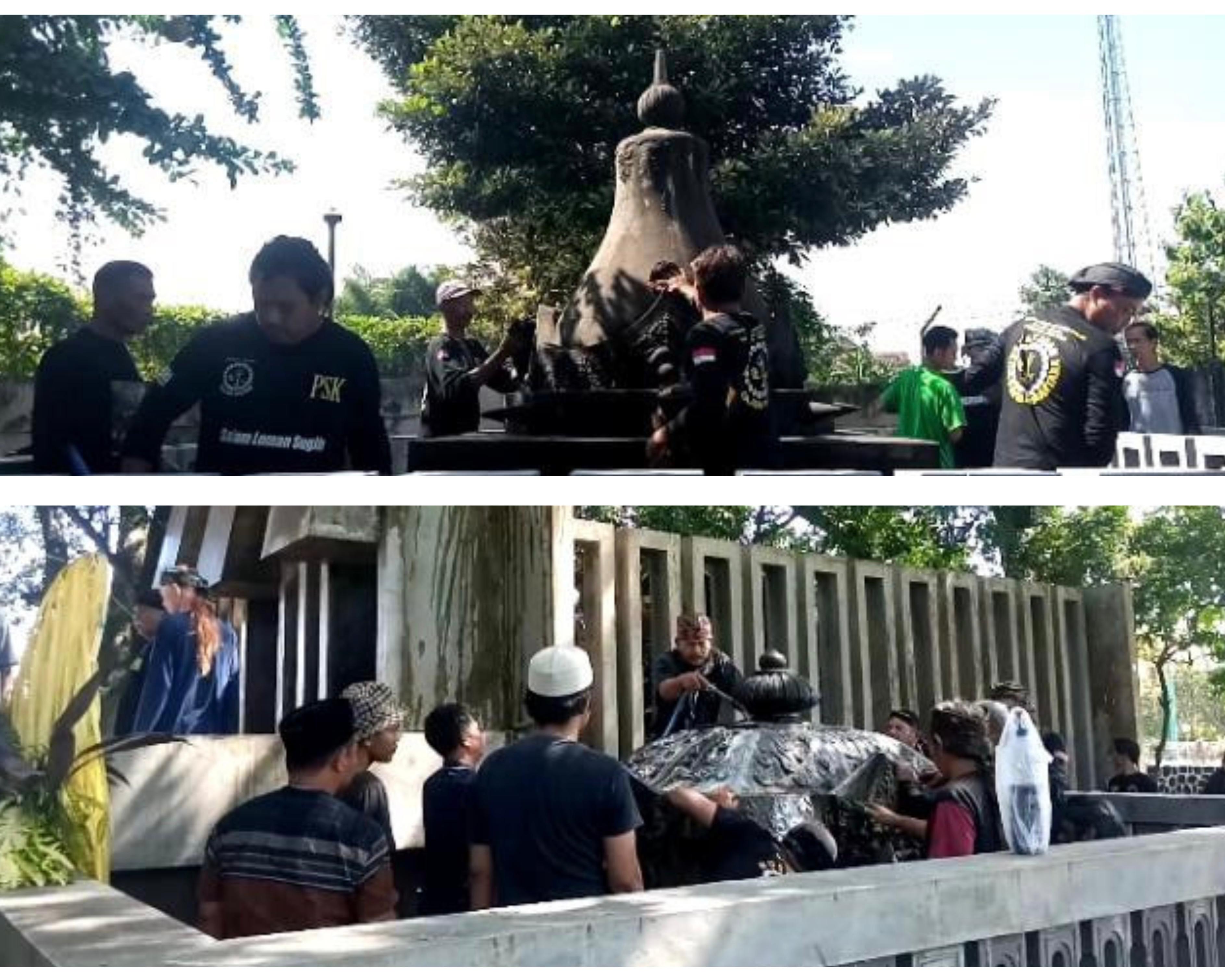 Tradisi Sambut Malam Satu Suro, Desa Menang Gelar Pencucian Pusaka Pamuksan Sri Aji Jayabaya