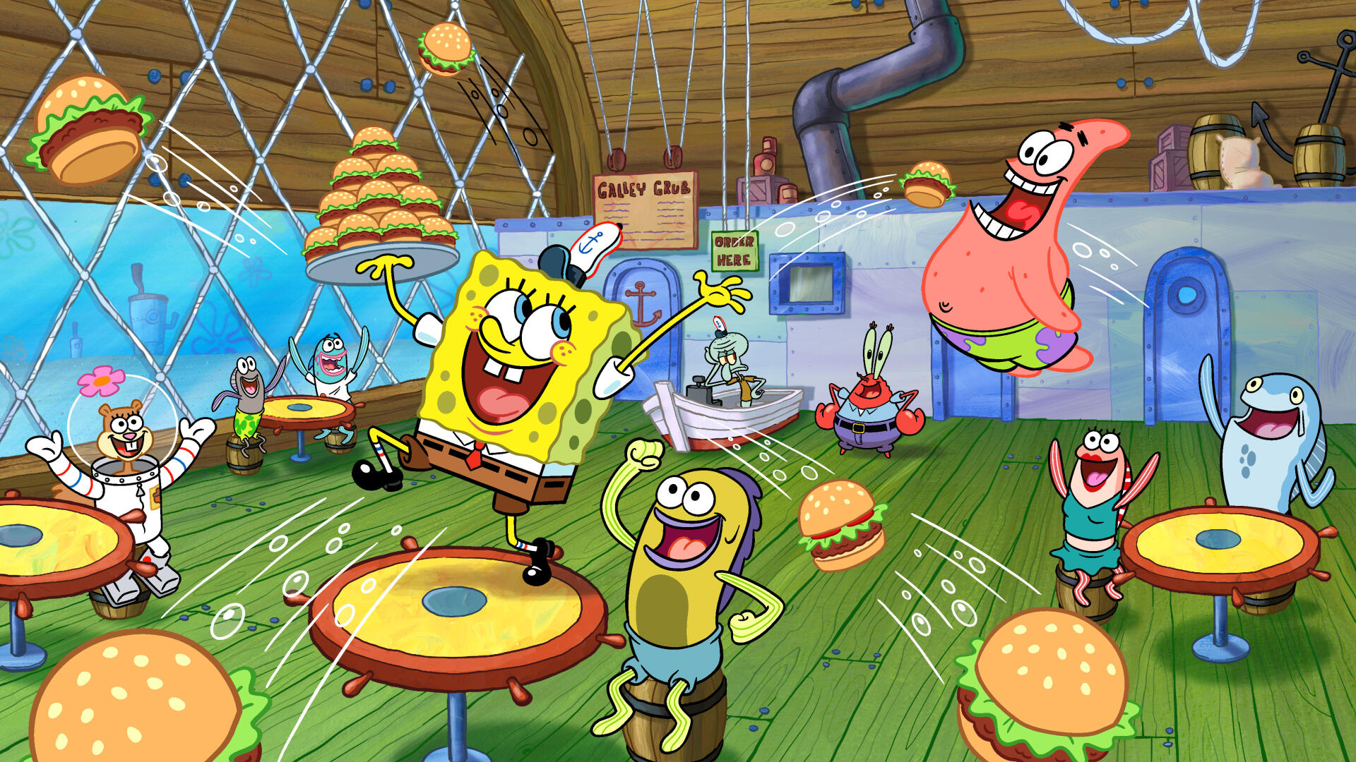 Arti nama karakter di kartun Spongebob.