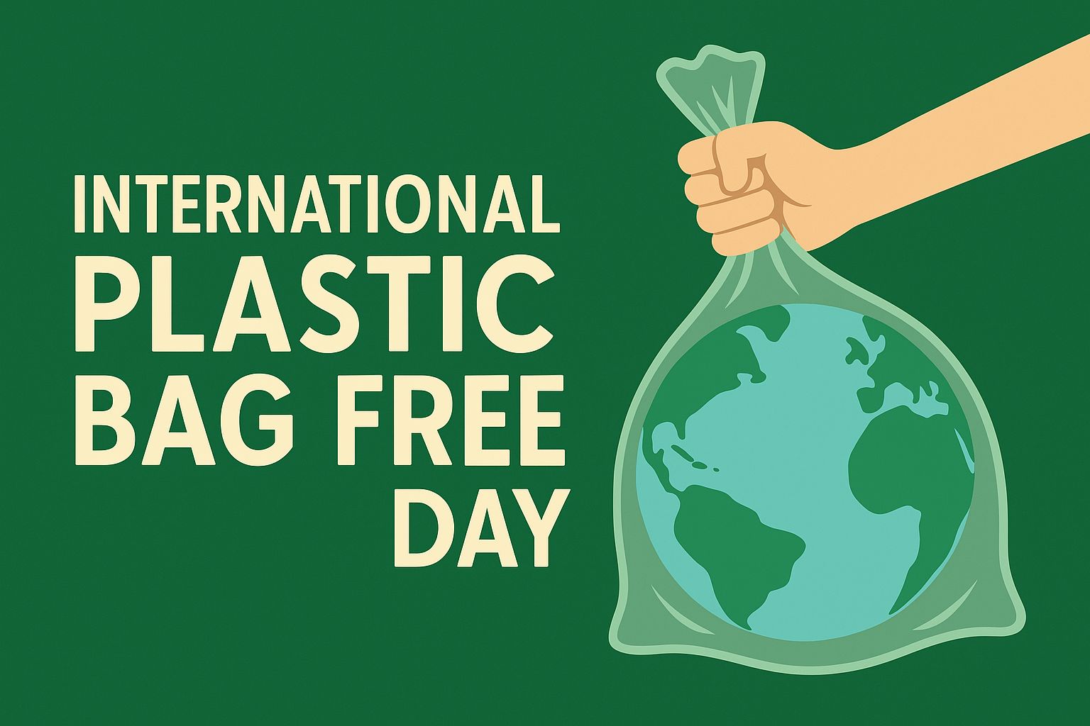 Ilustrasi Hari Bebas Kantong Plastik Nasional