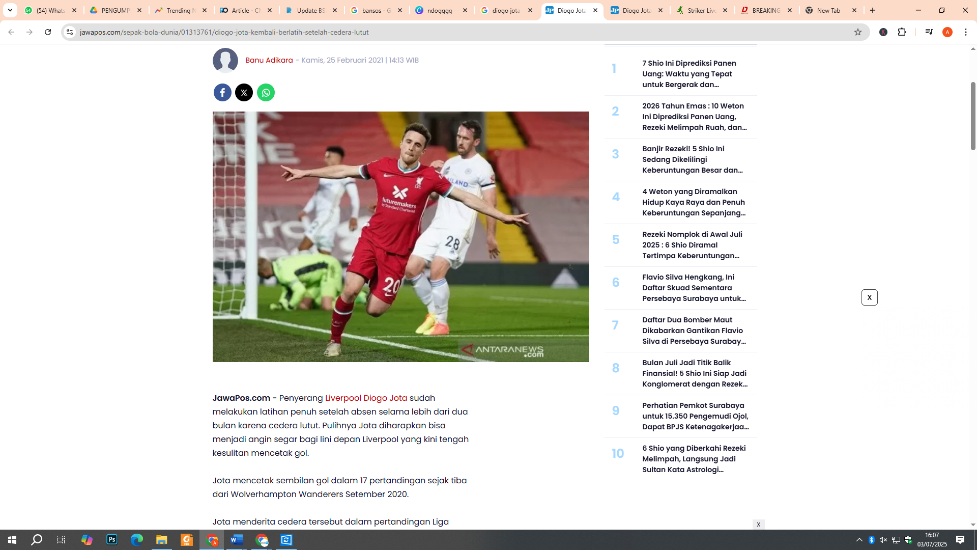 Diogo Jota meninggal dunia