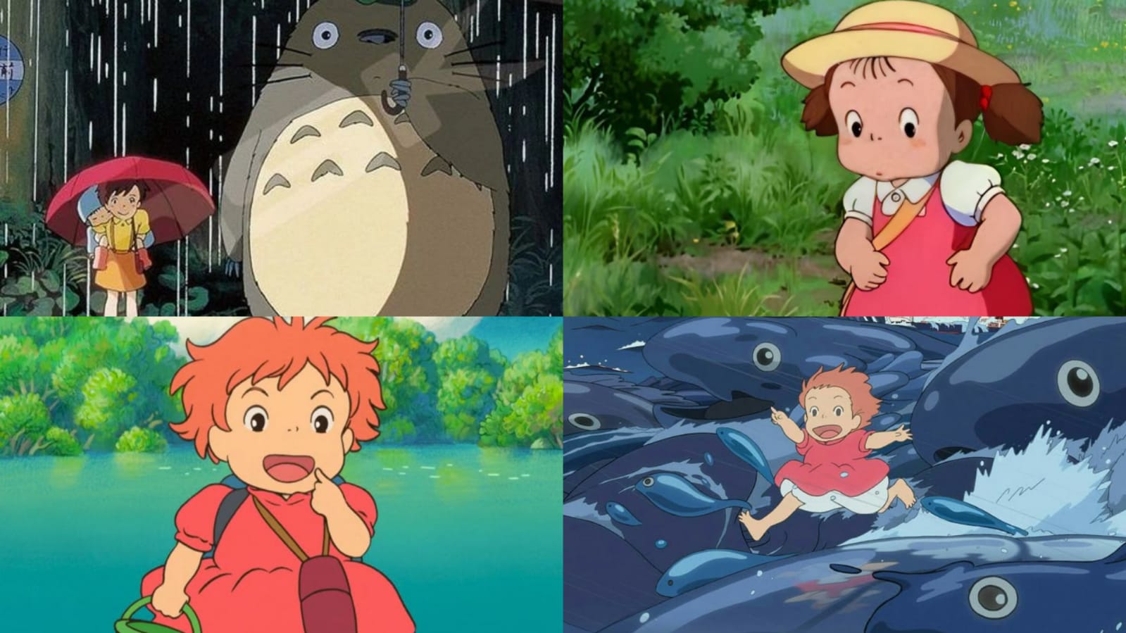 Clips dari film Ponyo dan My Neighbor Totoro
