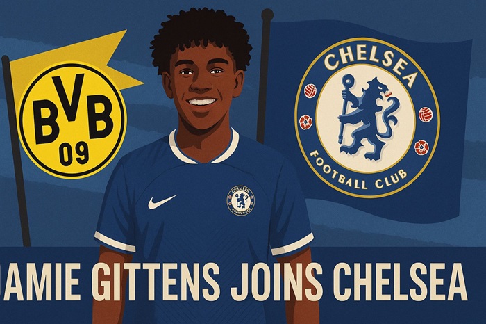 Gittens Join Chelsea Ilustrasi by AI